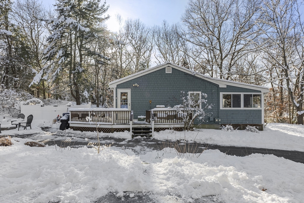 70 7 Hills Road Plymouth, MA 02360 - Photo 35 of 42 a view of a house with a yard covered in snow