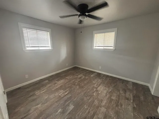 a view of a livingroom with a window