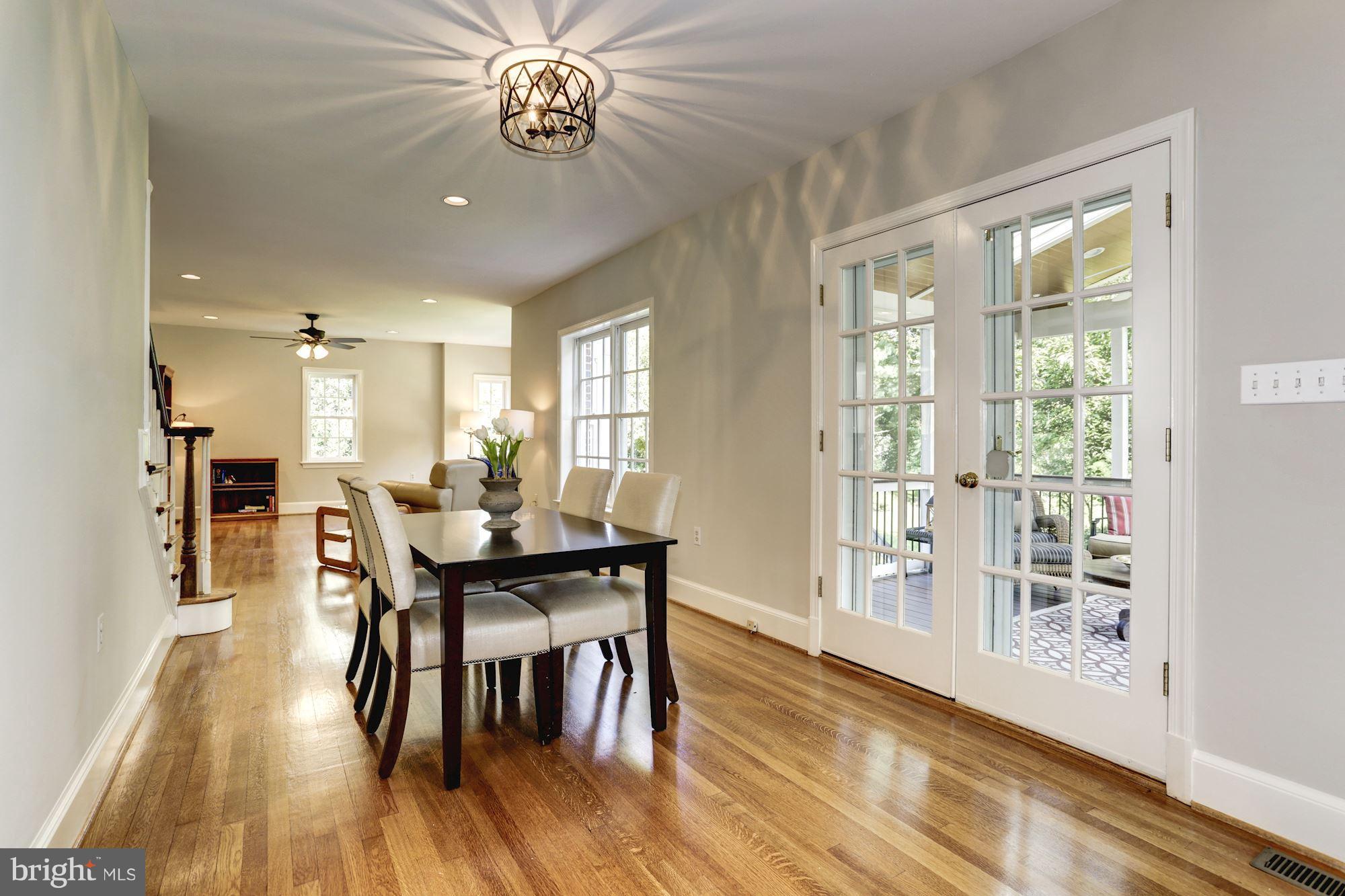 4105 Everett Street Kensington, MD 20895 - Photo 12 of 30 a view of a dining room with furniture and wooden floor