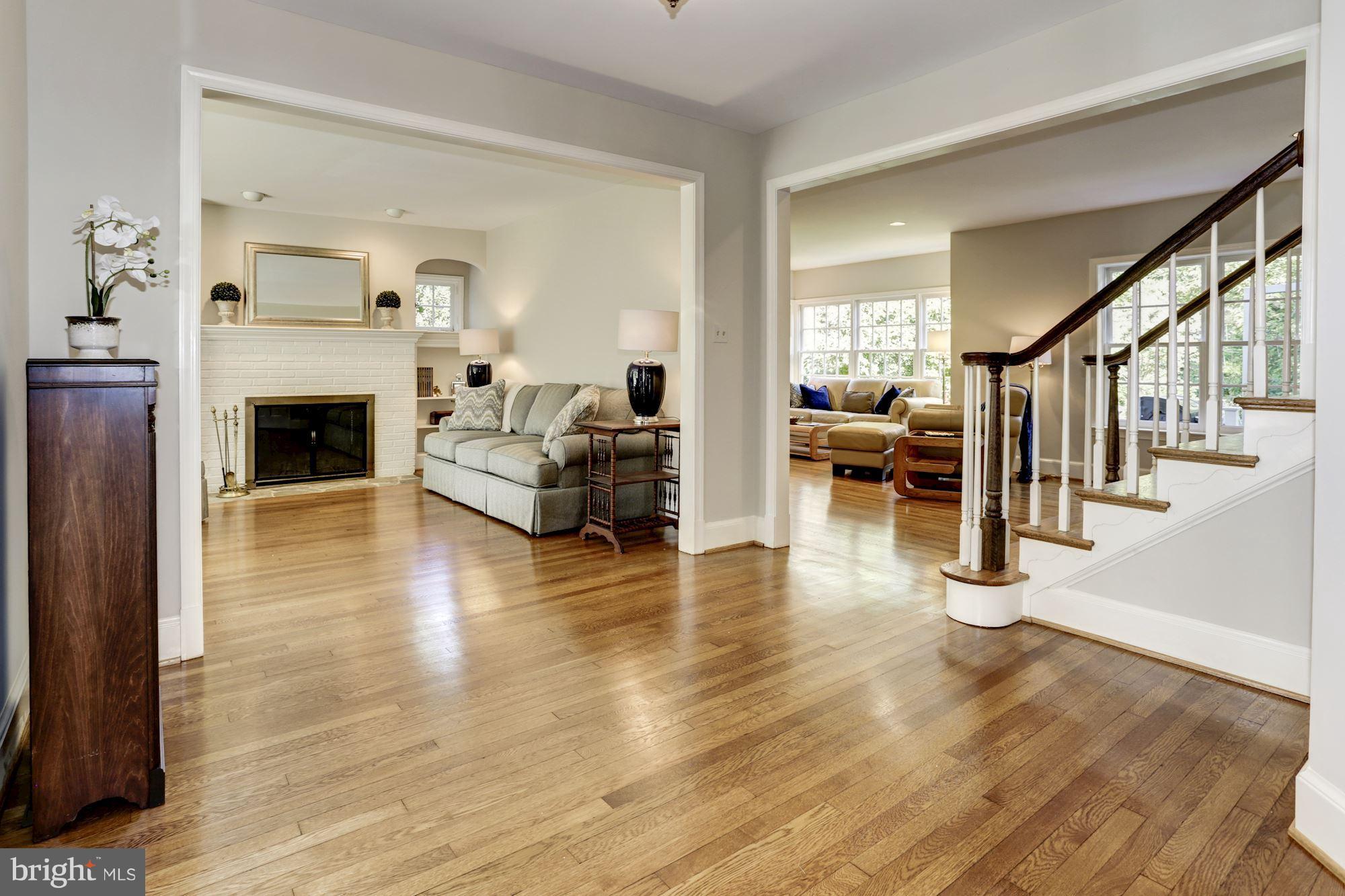 4105 Everett Street Kensington, MD 20895 - Photo 29 of 30 a living room with furniture and a fireplace