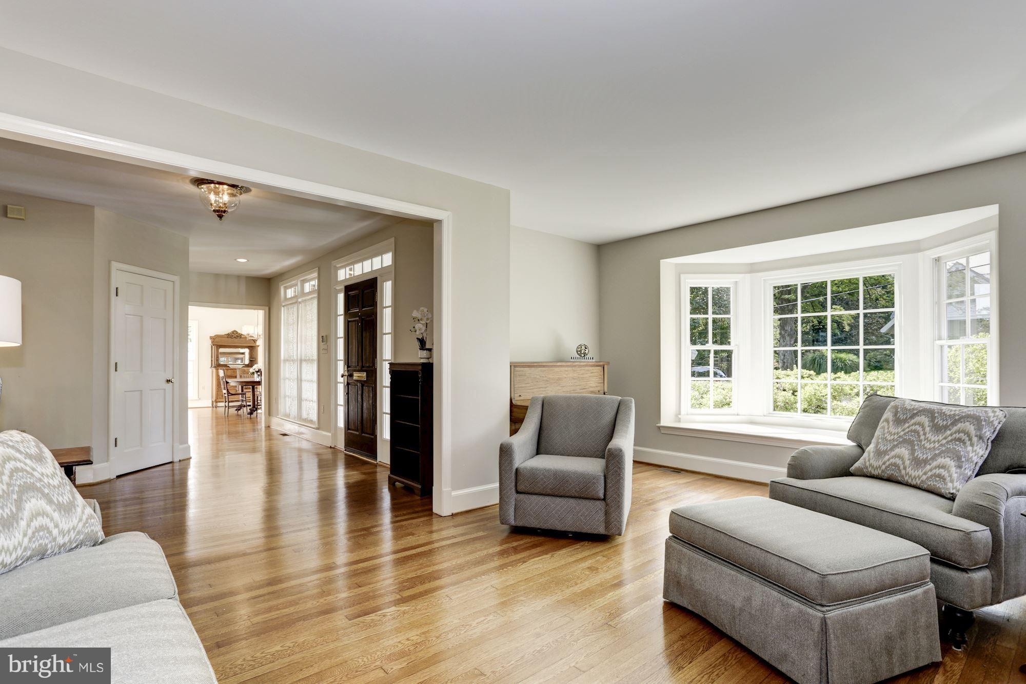 4105 Everett Street Kensington, MD 20895 - Photo 6 of 30 a living room with furniture and a large window
