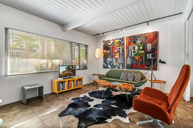 a view of outdoor space with seating area