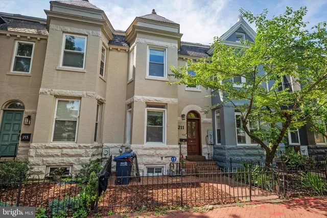 a front view of house with a garden