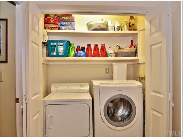 4527 Hershey Court Raleigh, NC 27613 - Photo 14 of 25 Laundry Located on Second Floor Near the Bedrooms. Plenty of Shelf Space and Room for Front Loaders.