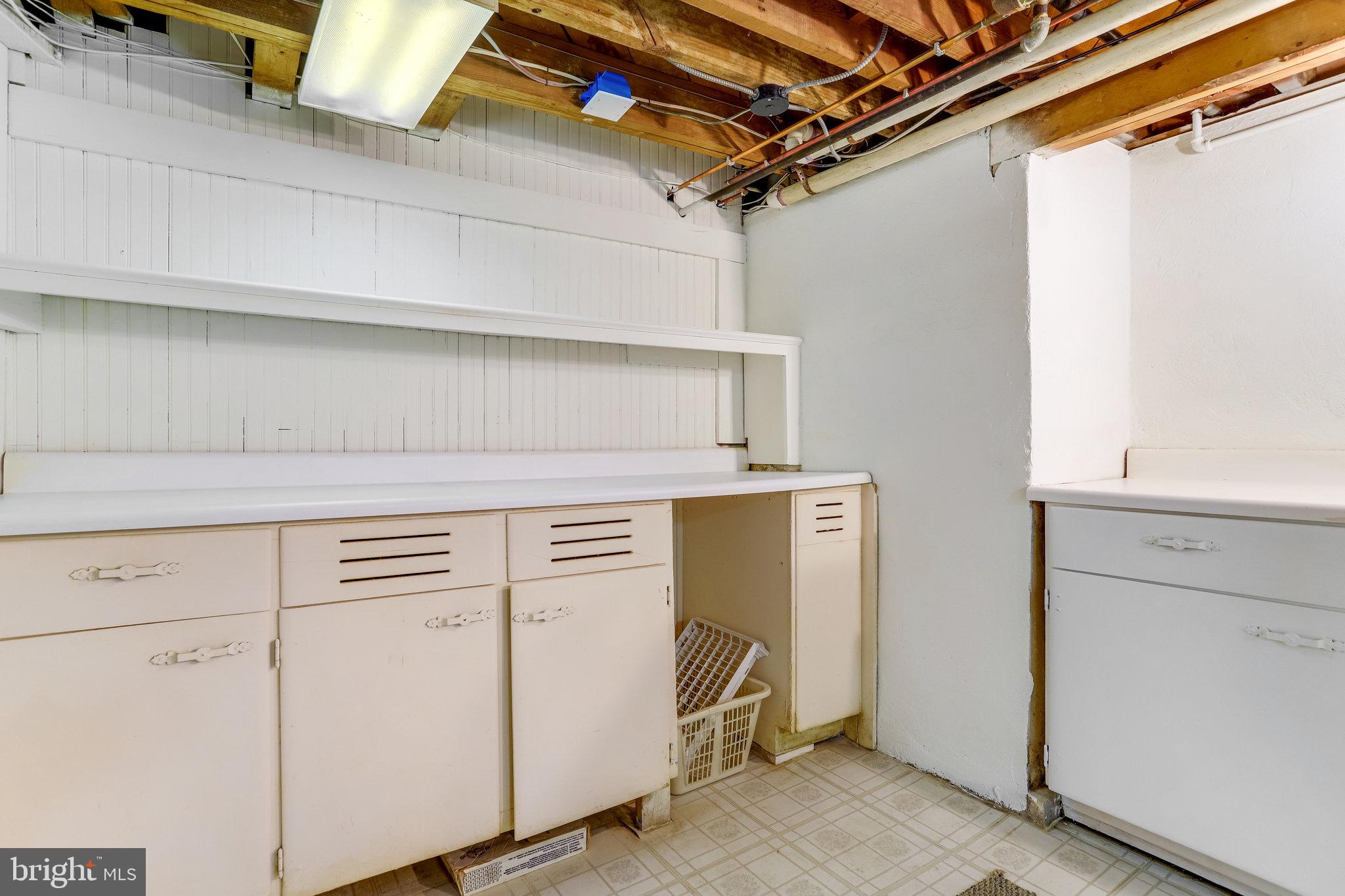 2436 North Glebe Road Arlington, VA 22207 - Photo 41 of 74 Cabinets, utility sink, W&D,space to fold or iron.
