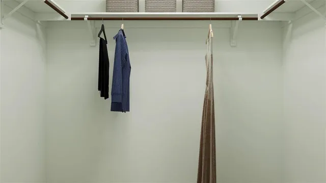 a view of a walk in closet