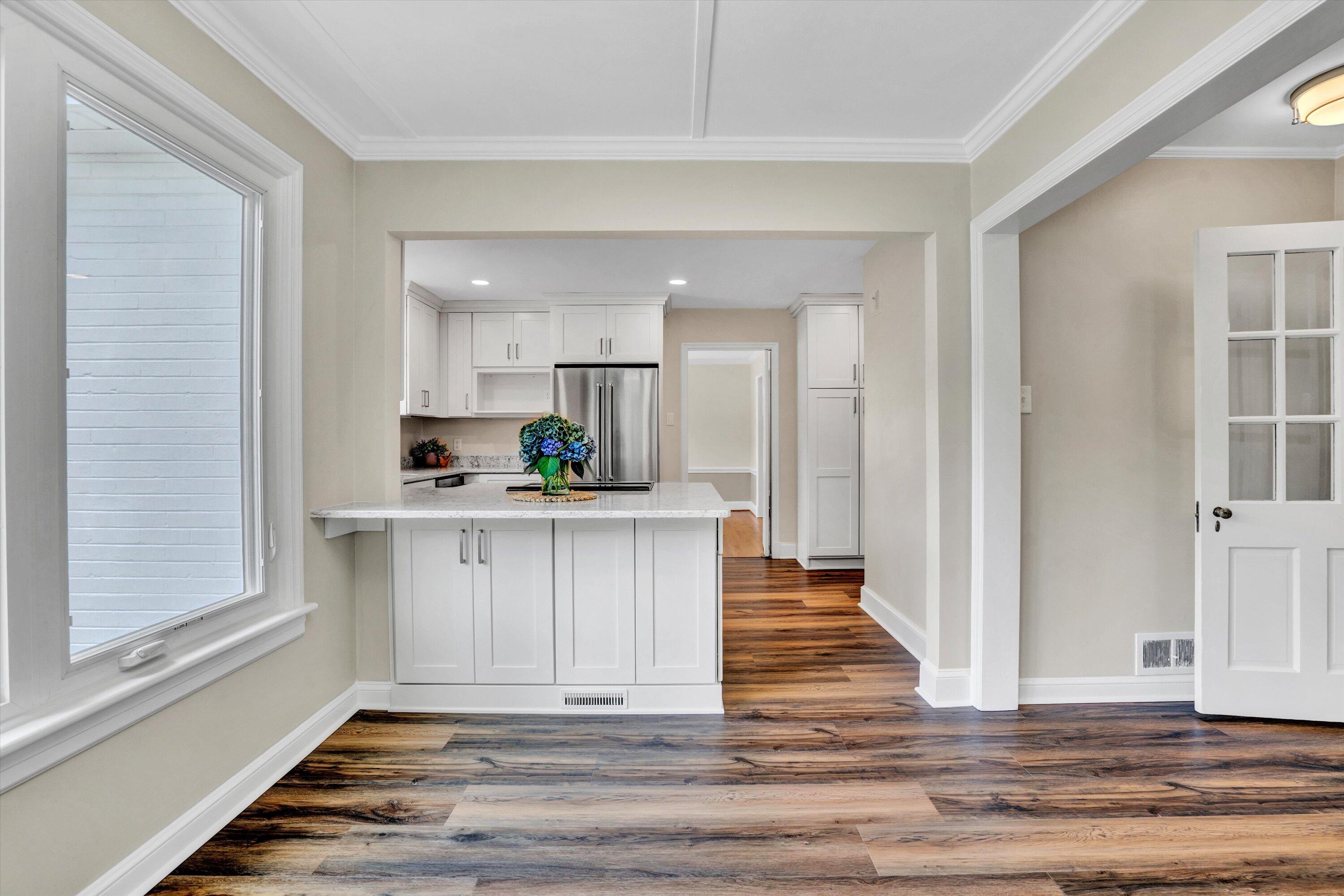 2118 Mt Vernon Road Southwest Roanoke, VA 24015 - Photo 17 of 53 a view of kitchen with wooden floor and electronic appliances