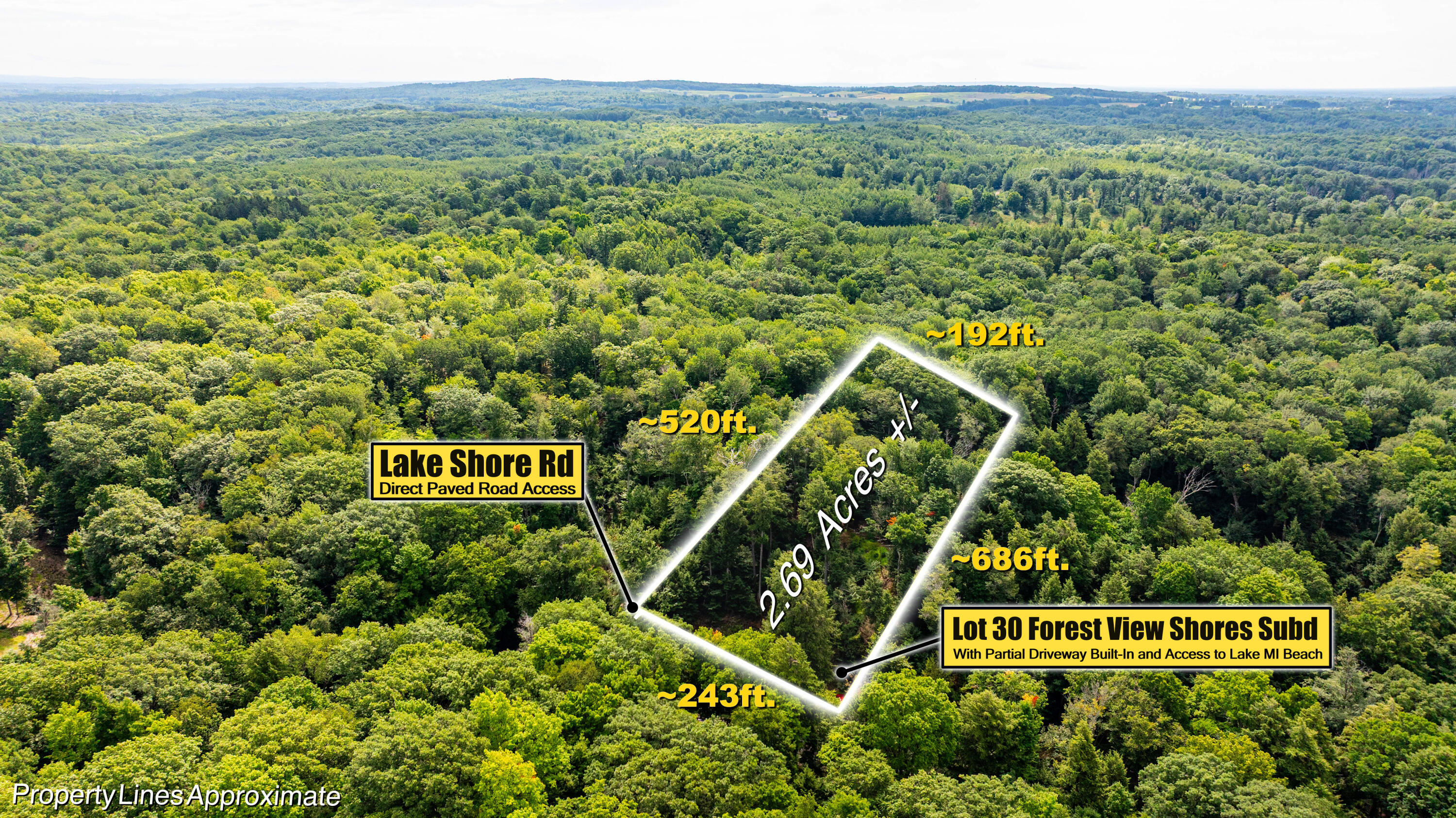 0 Lakeshore Road Manistee, MI 49660 - Photo 1 of 26 Aerial of Parcel