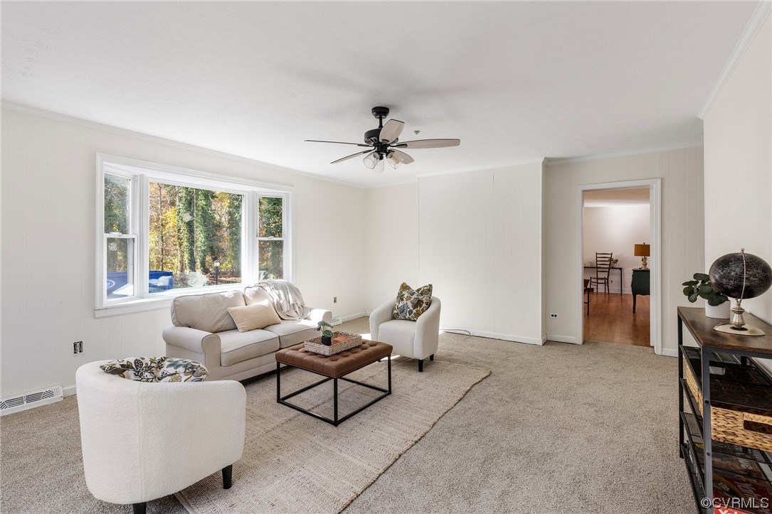 2535 Fort Lee Road Petersburg, VA 23805 - Photo 10 of 26 a living room with furniture and a large window