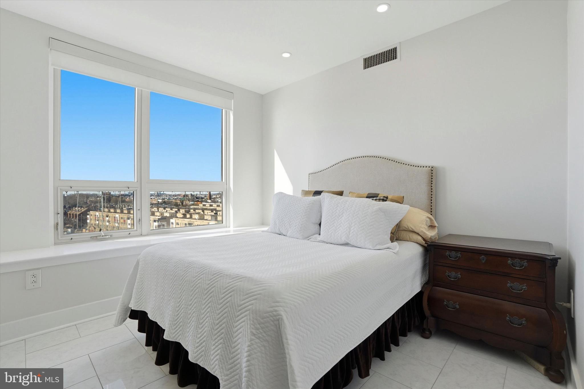 717 South Christopher Columbus Boulevard, Unit 802 Philadelphia, PA 19147 - Photo 20 of 32 a bedroom with a bed and a window