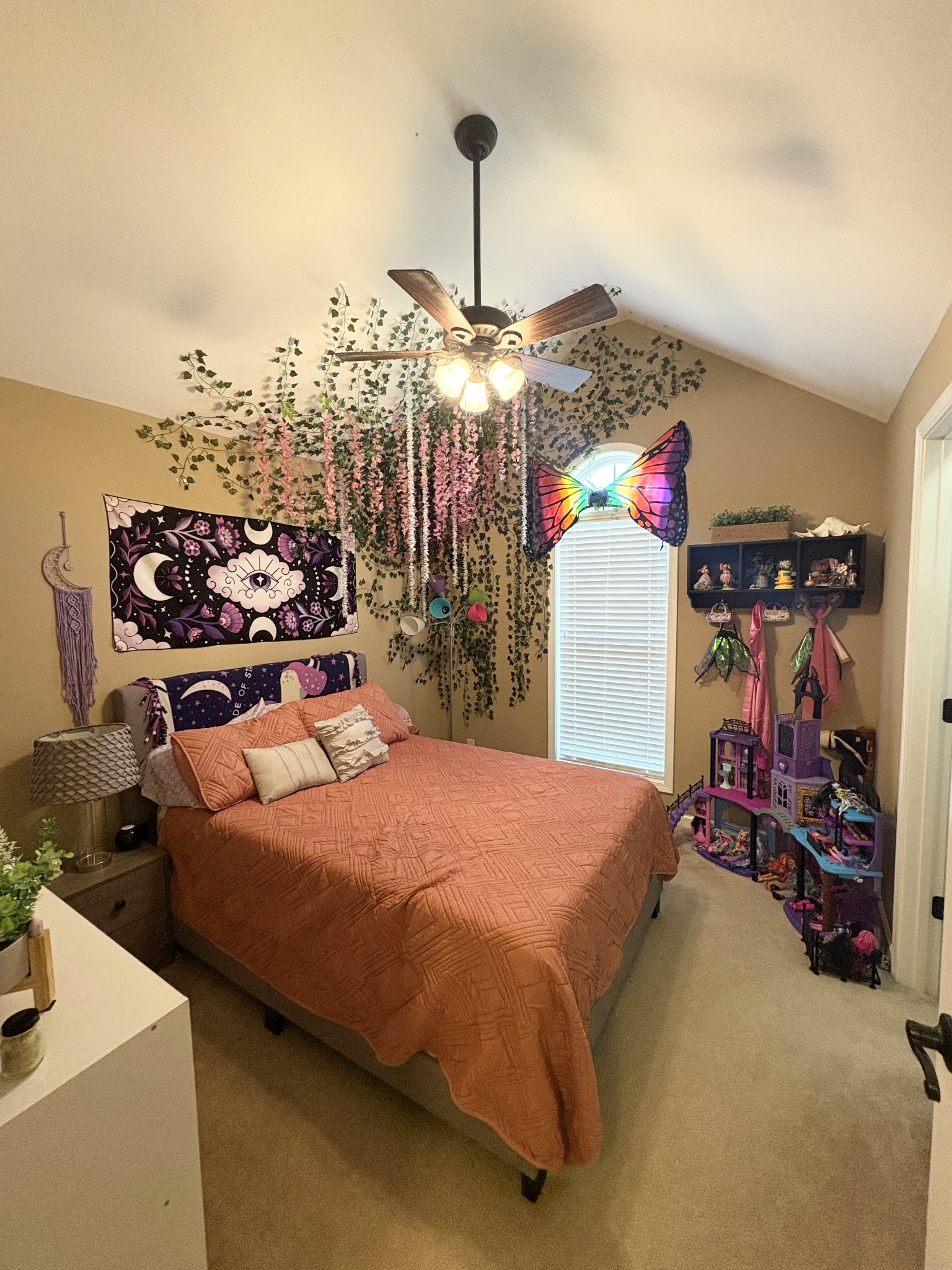 3851 Springdale Road Cunningham, TN 37052 - Photo 14 of 33 a bedroom with a bed and a chandelier