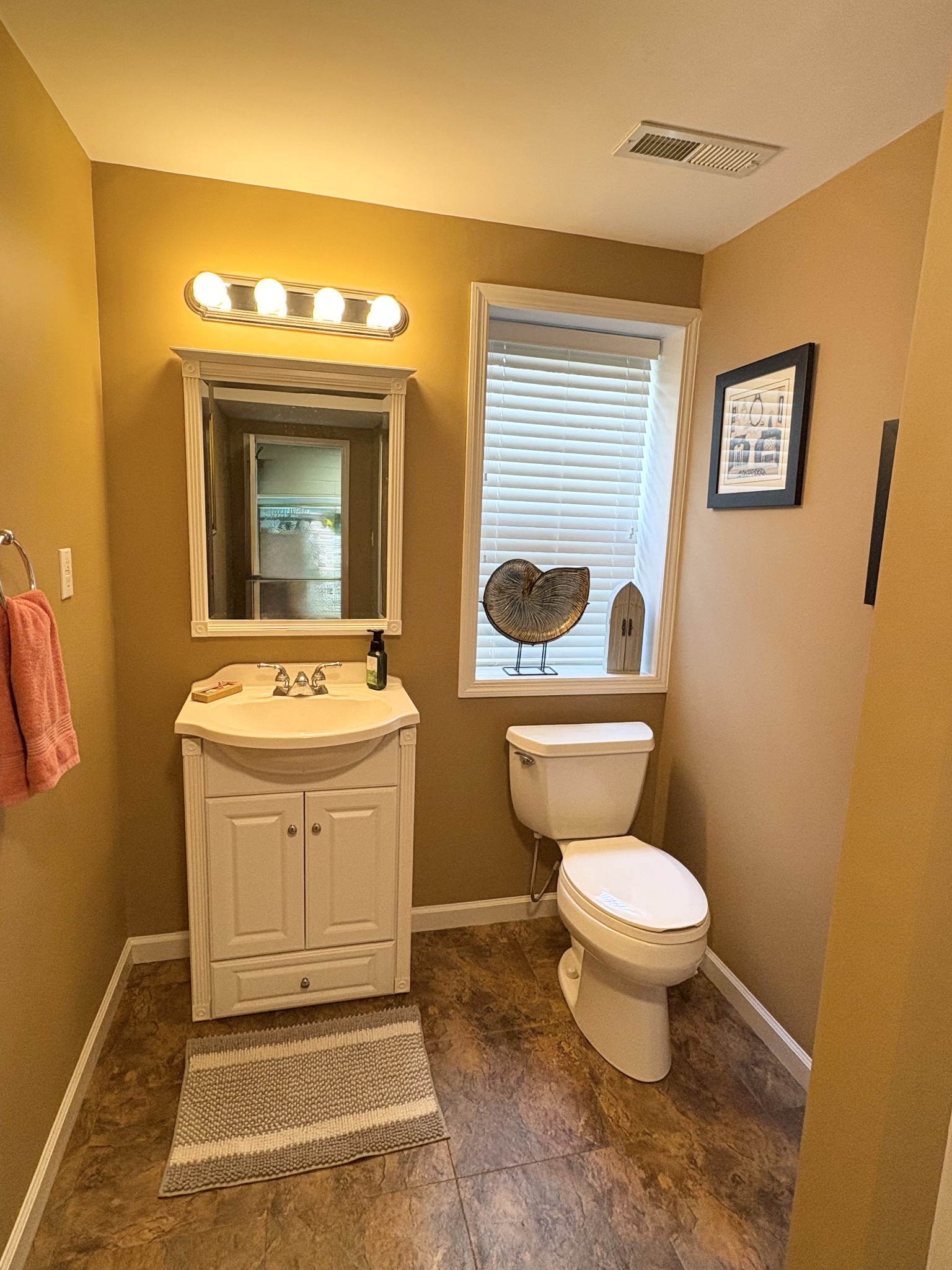 3851 Springdale Road Cunningham, TN 37052 - Photo 22 of 33 a bathroom with a toilet a sink and a mirror