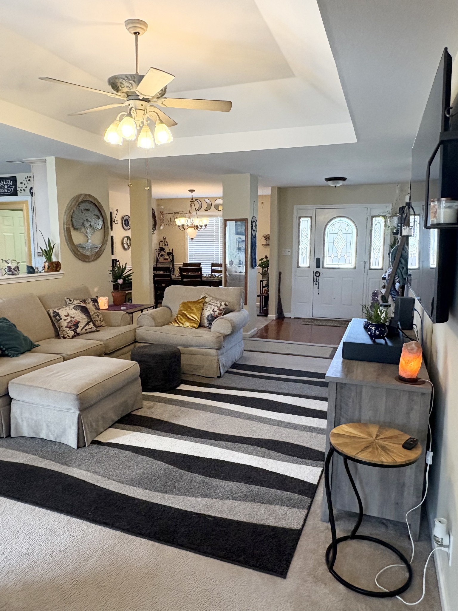 3851 Springdale Road Cunningham, TN 37052 - Photo 3 of 33 a living room with furniture a clock and a window