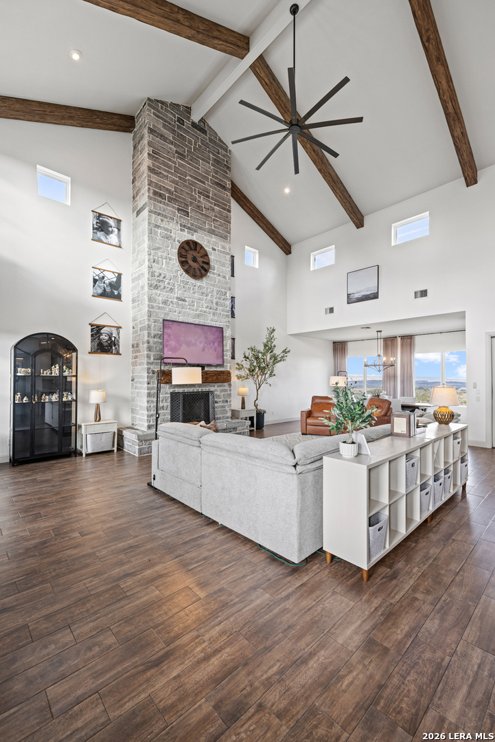 97 Coleman Springs Boerne, TX 78006 - Photo 25 of 86 a living room with furniture and kitchen view