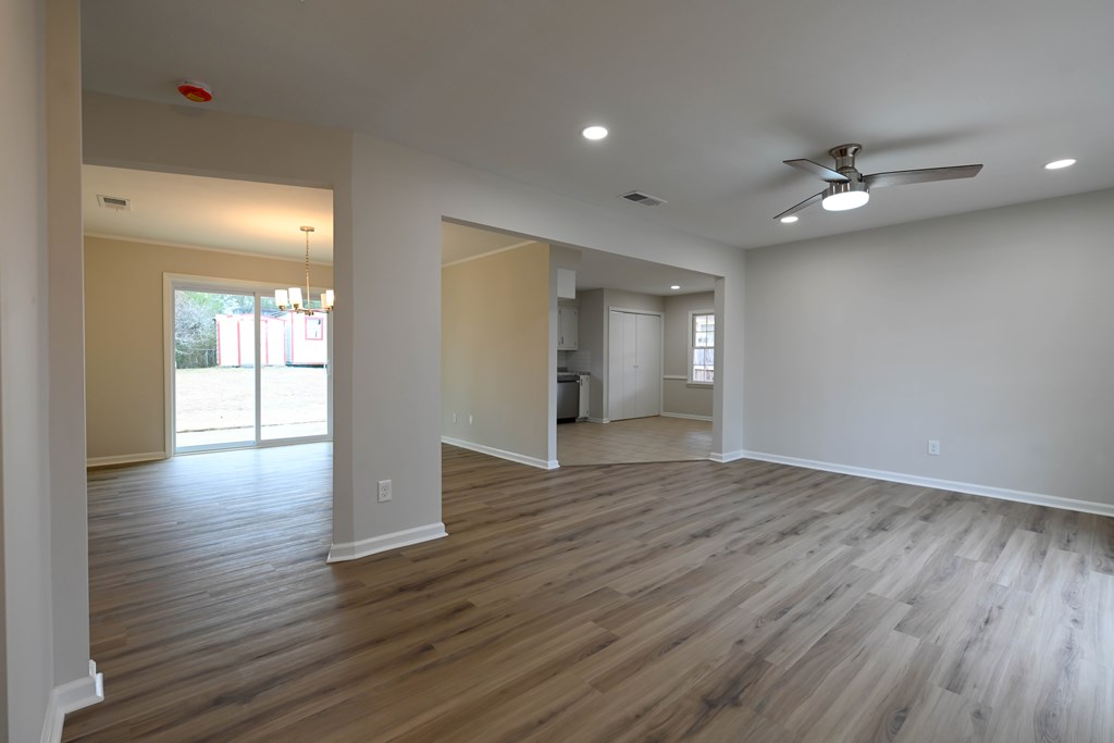 718 Wedron Drive Columbus, GA 31907 - Photo 14 of 38 wooden floor in an empty room with a window