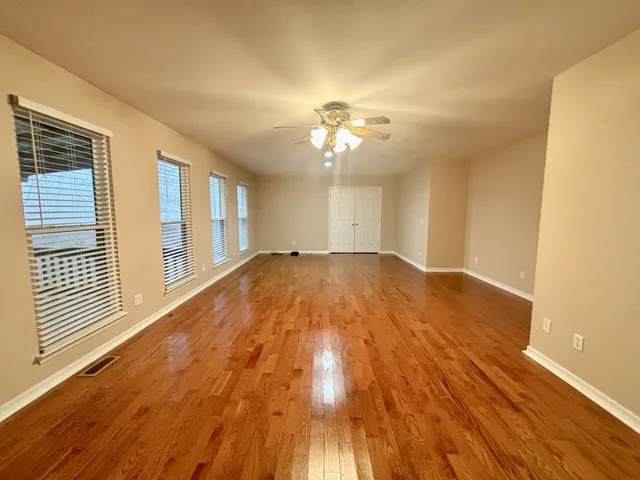 a view of a livingroom with a chandelier