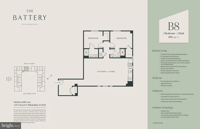 $5,250 | 1325 North Beach Street, Unit 814, Philadelphia, PA 19125