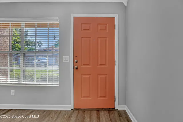 a view of front door