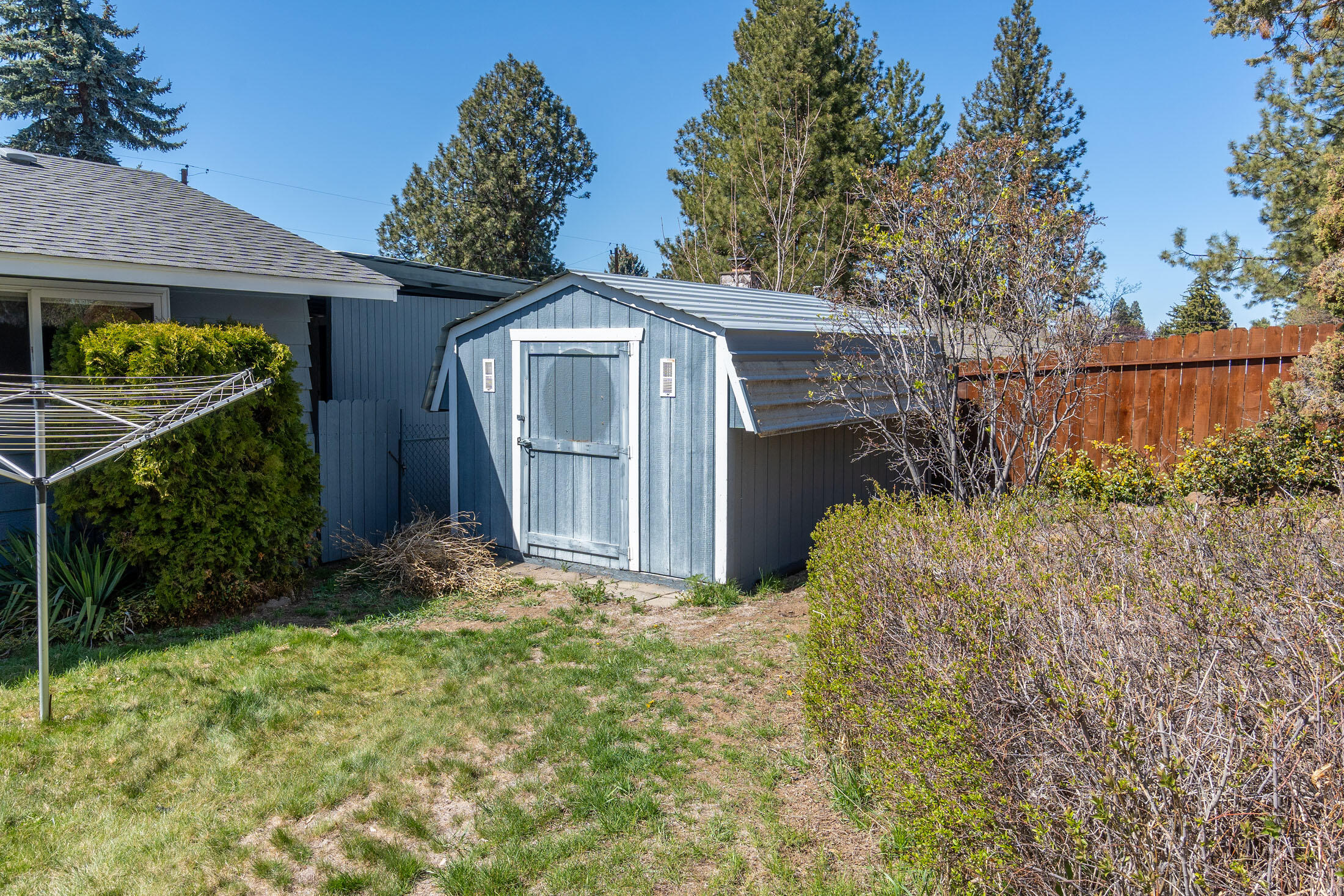 2188 Northeast Shepard Road Bend, OR 97701 - Photo 33 of 52 Large garden shed is very handy to the RV Carport.