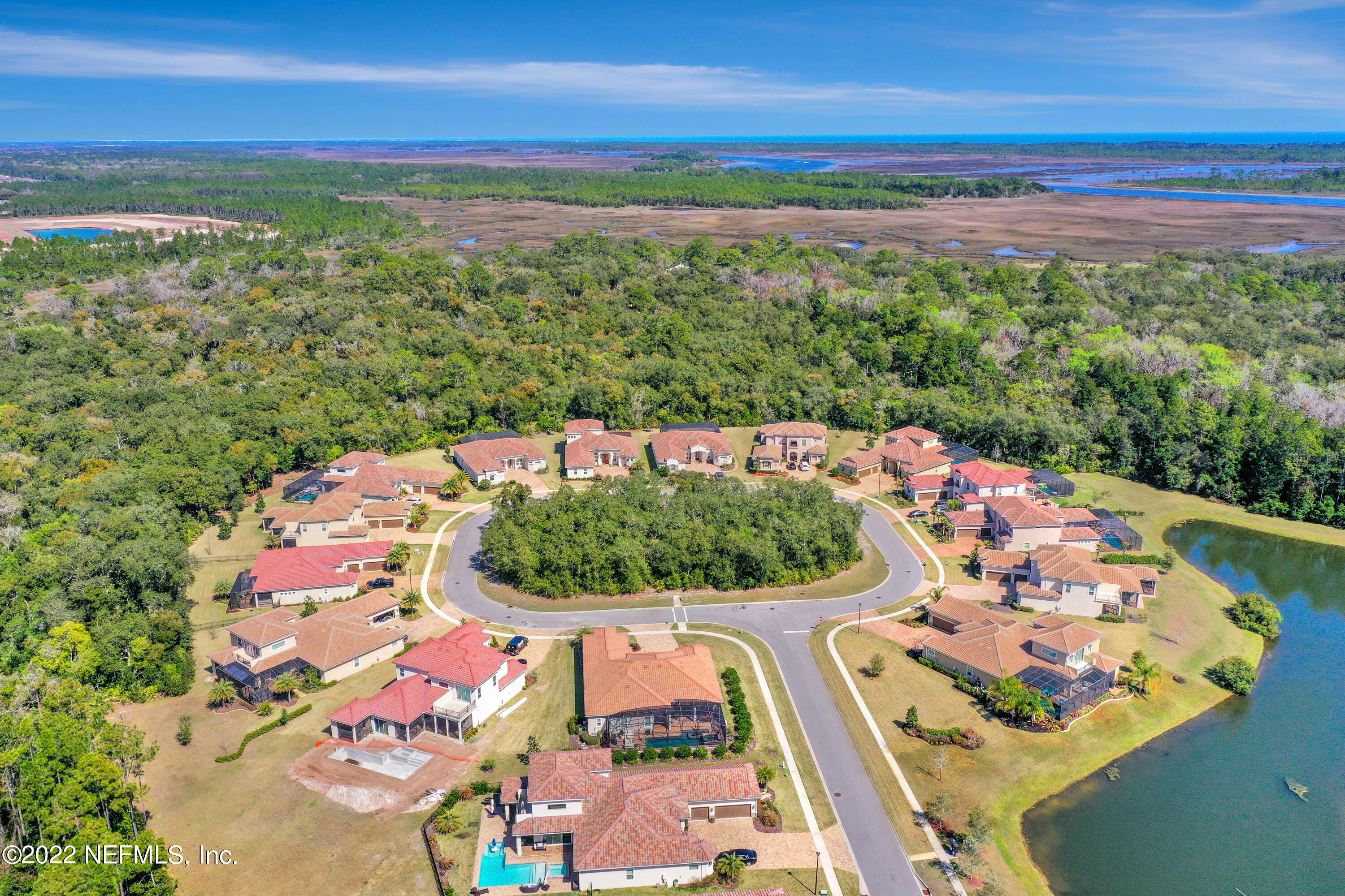 143 Barbella Circle St. Augustine, FL 32095 - Photo 69 of 95 Ariel Cul-de-sac View