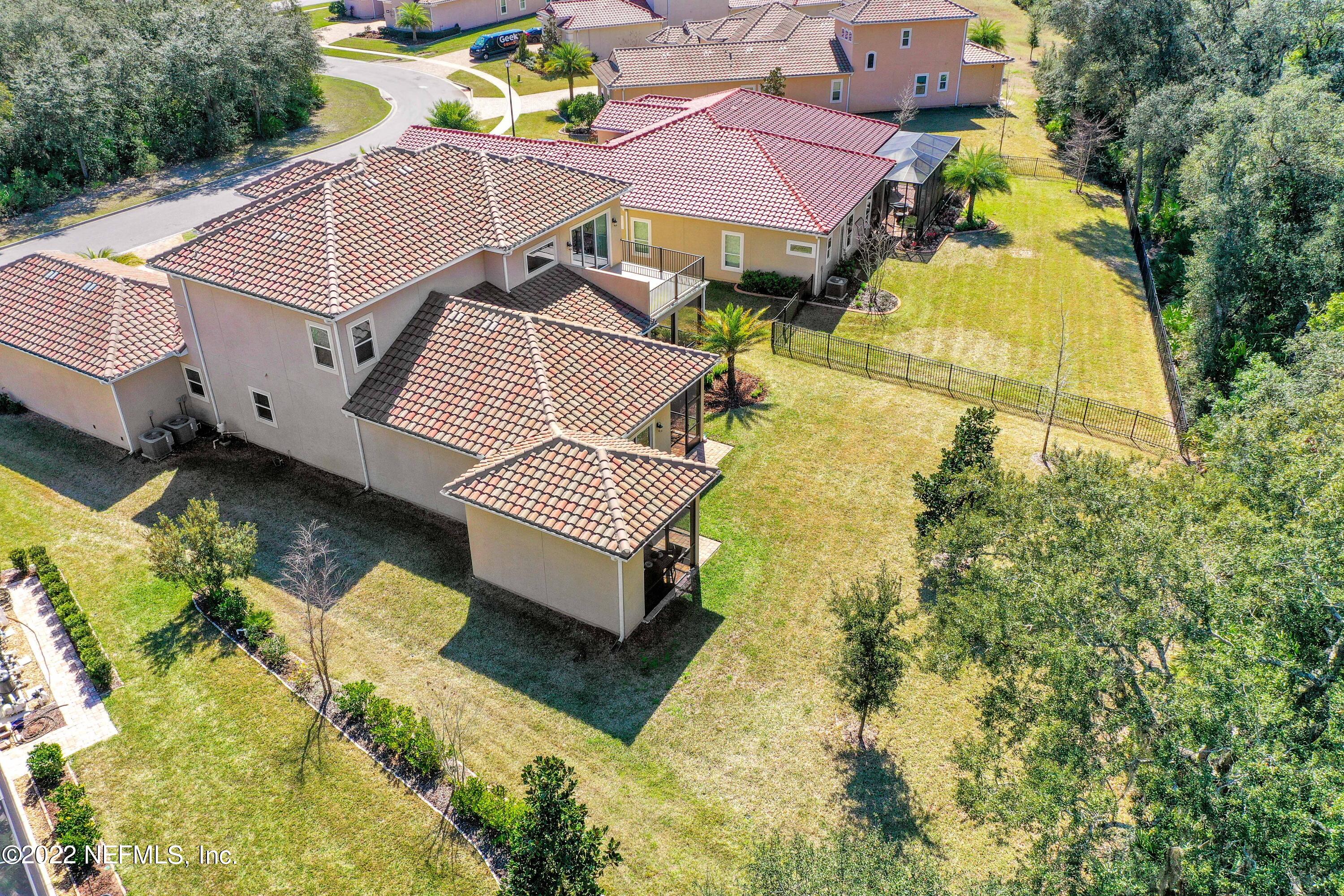 143 Barbella Circle St. Augustine, FL 32095 - Photo 71 of 95 an aerial view of a house with swimming pool and porch