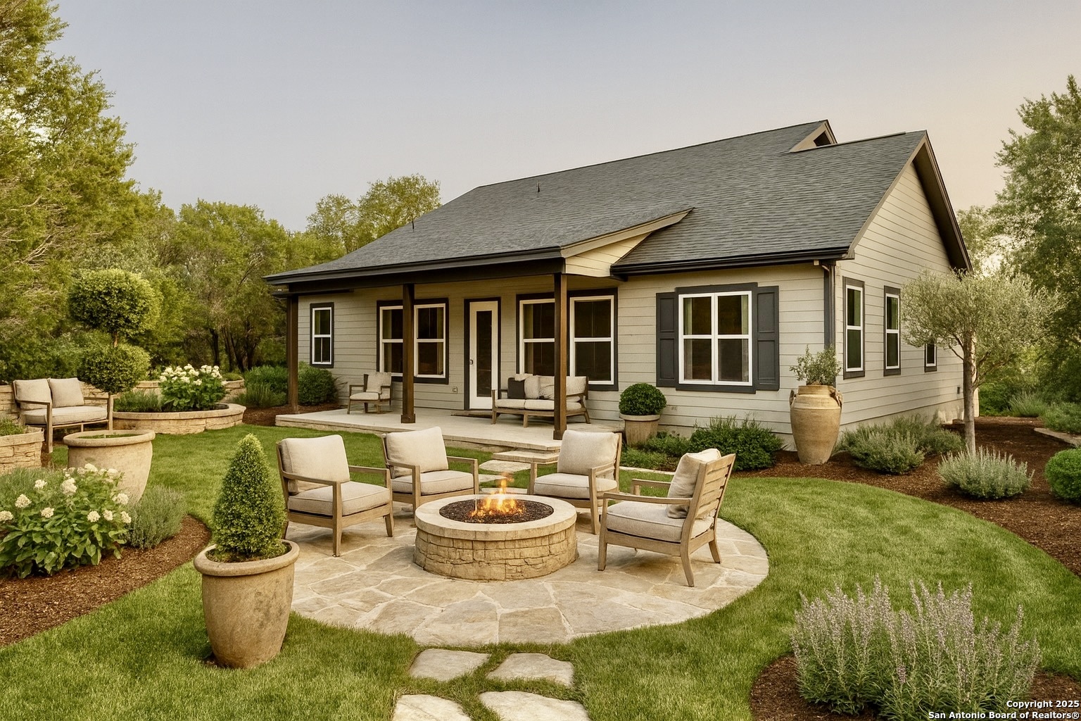 1841 Cottonwood Road Fischer, TX 78623 - Photo 40 of 45 a view of a house with swimming pool and furniture