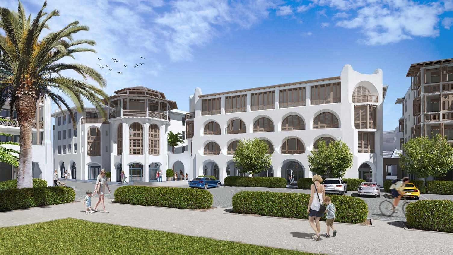 40 Mark Twain Ln Inlet Beach, Unit DANNELLY 301 Inlet Beach, FL 32461 - Photo 2 of 15 front view of a building with a garden