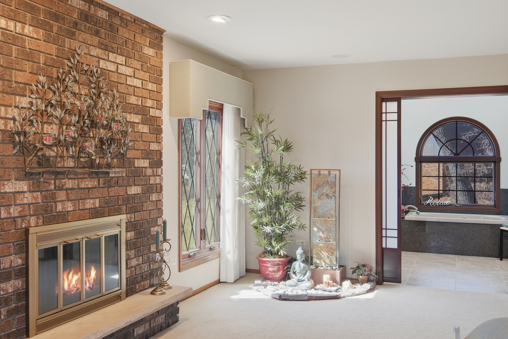9 Equestrian Way Lemont, IL 60439 - Photo 16 of 32 a living room with a fireplace