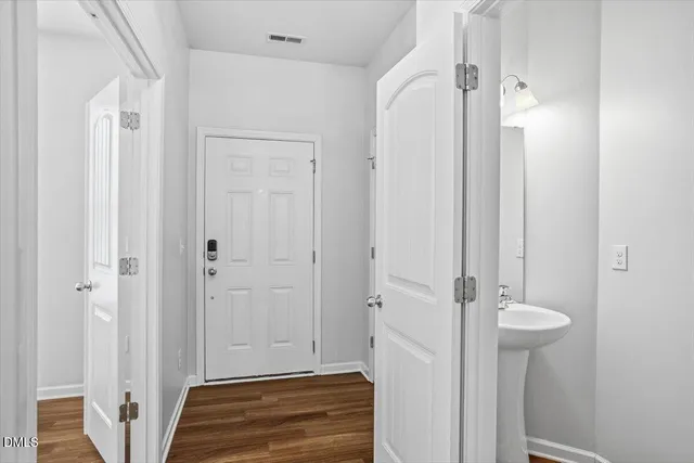 a view of a bathroom with a shower