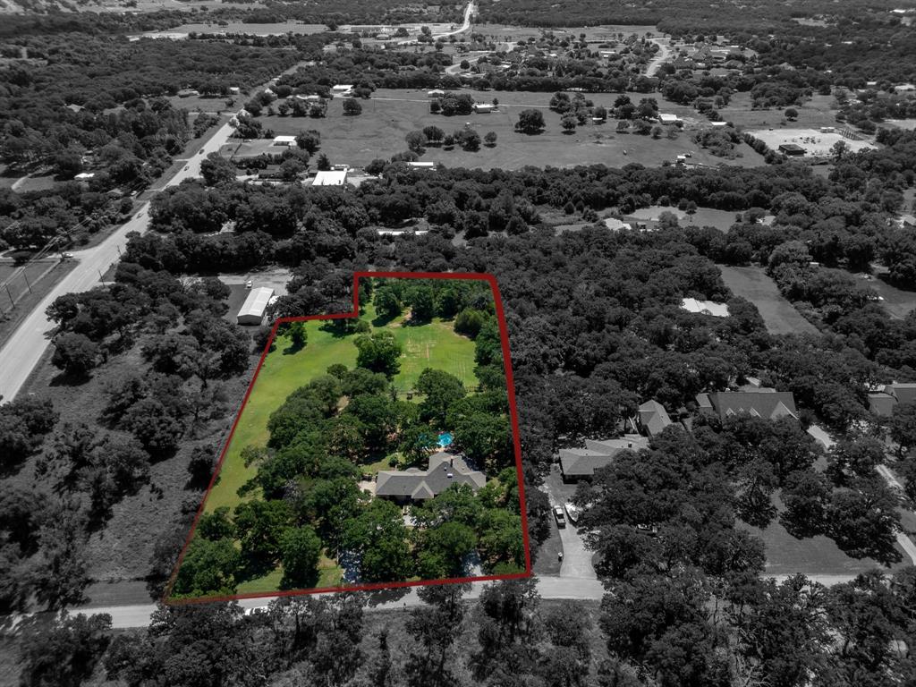 6837 Roberts Lane Fort Worth, TX 76140 - Photo 39 of 39 an aerial view of residential house with outdoor space and trees all around