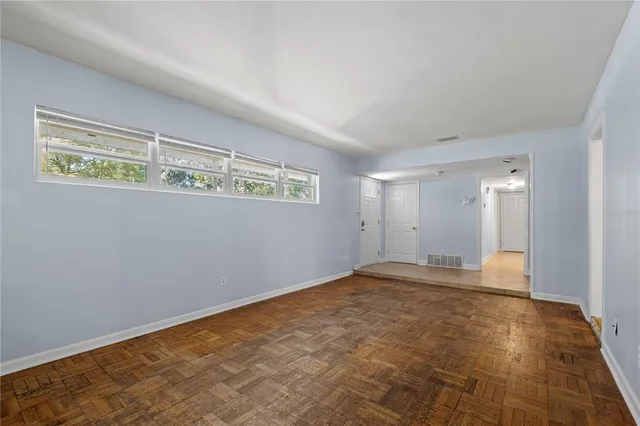 a view of an empty room