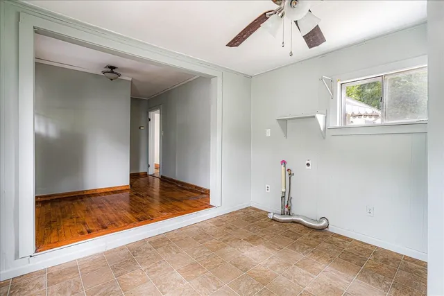 a view of a livingroom with a staircase
