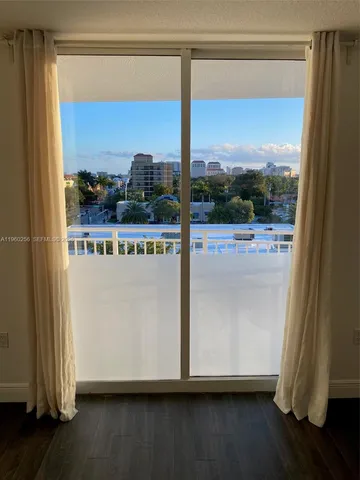 a view of a window in a room