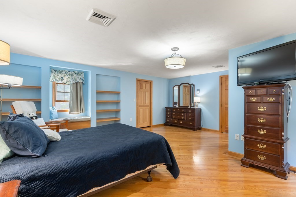 22 Robbin Road Canton, MA 02021 - Photo 27 of 40 a bedroom with a bed and a flat tv screen on dresser