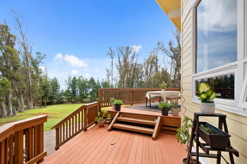a view of deck with furniture