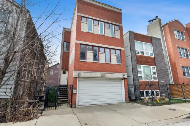 a front view of a building