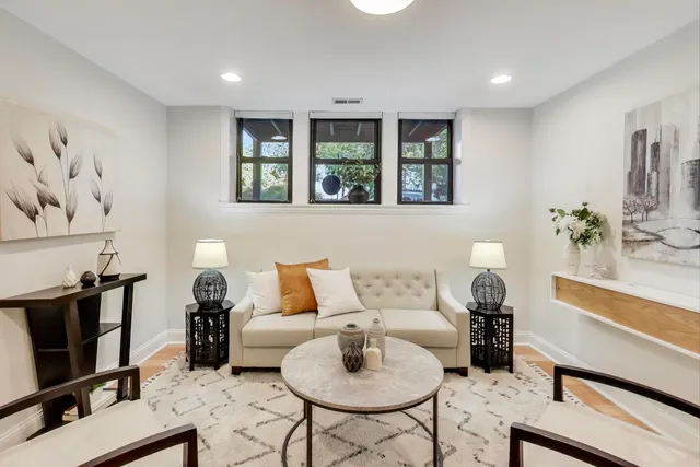 a bedroom with furniture and a couch