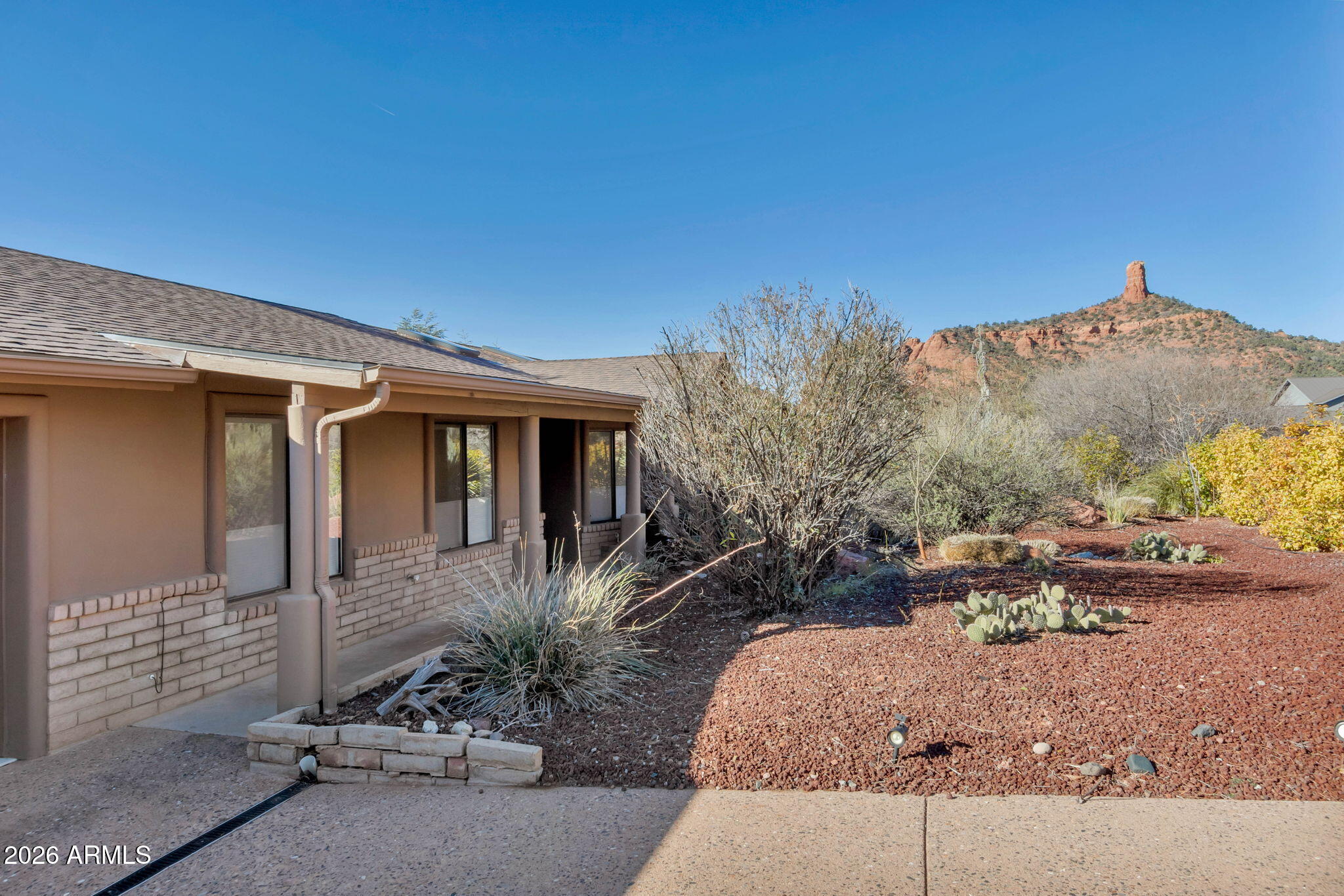 2345 Lariat Road Sedona, AZ 86336 - Photo 5 of 34 Exterior_Front_Chimney Rock