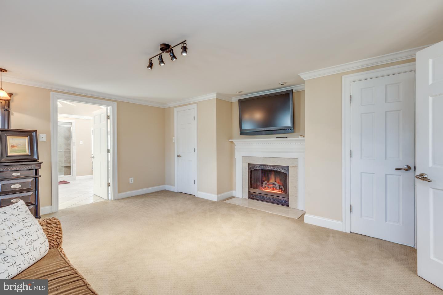 14 Partridge Court Cherry Hill, NJ 08003 - Photo 39 of 65 Master bedroom fireplace & 2 walk in closets