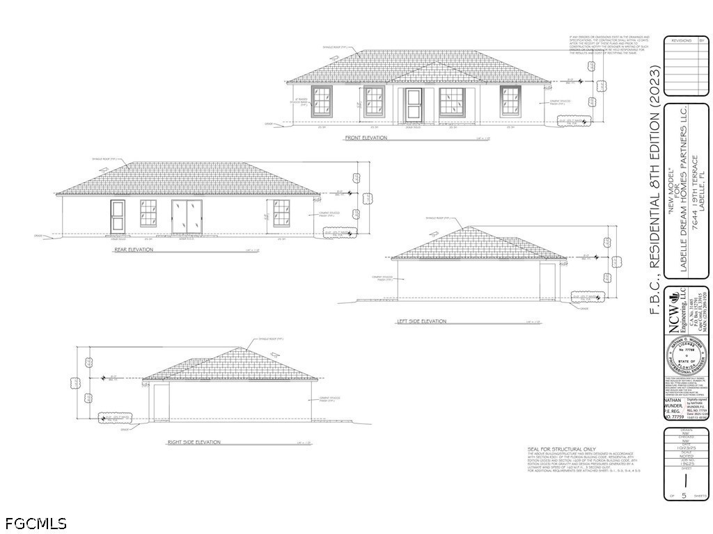 7644 19th Terrace LaBelle, FL 33935 - Photo 9 of 12 a picture of a floor plan