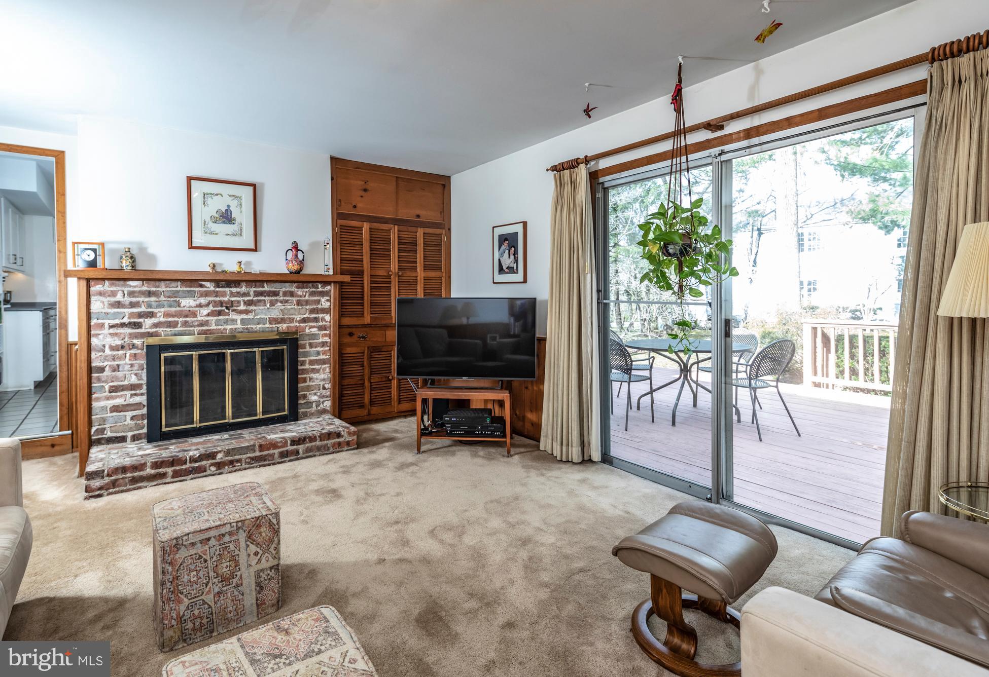 46 Terhune Road Princeton, NJ 08540 - Photo 13 of 36 Family Room and Fireplace