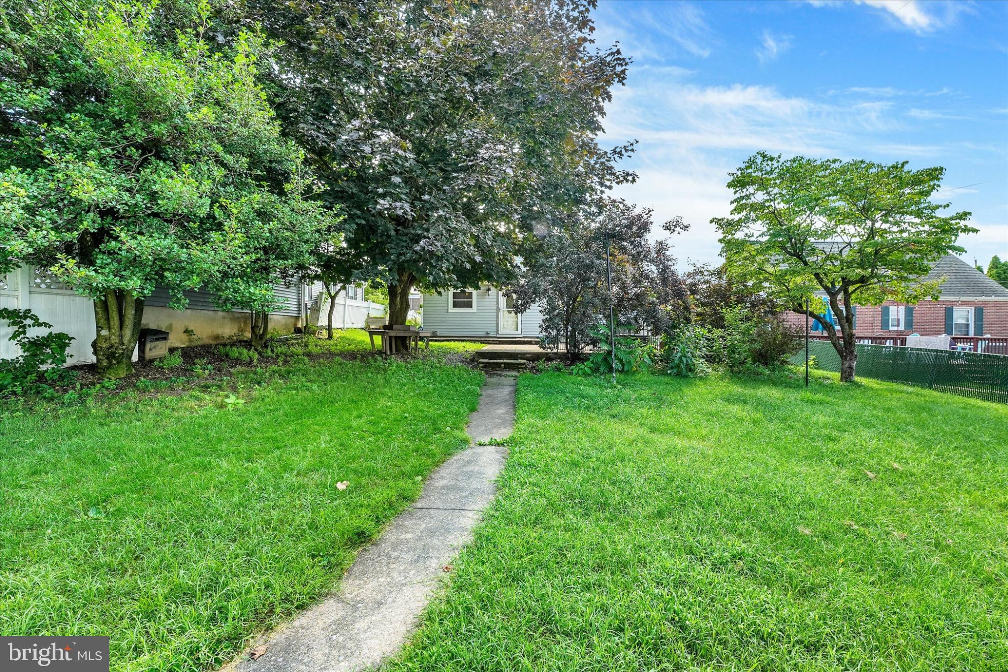 809 Van Reed Road Wyomissing, PA 19610 - Photo 24 of 25 Lush backyard oasis with serene pathways.