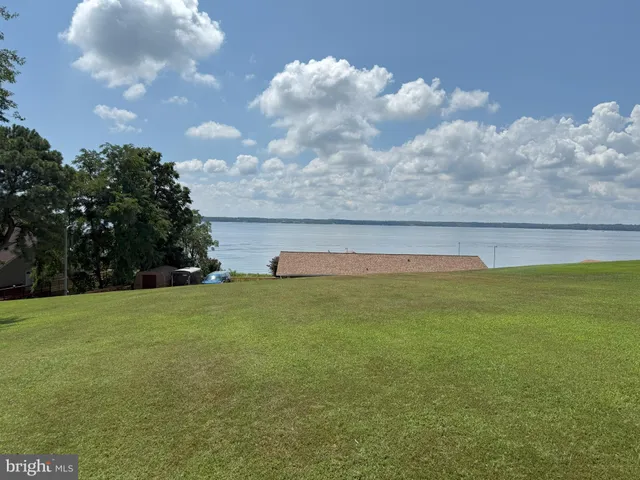 a view of lake and mountain