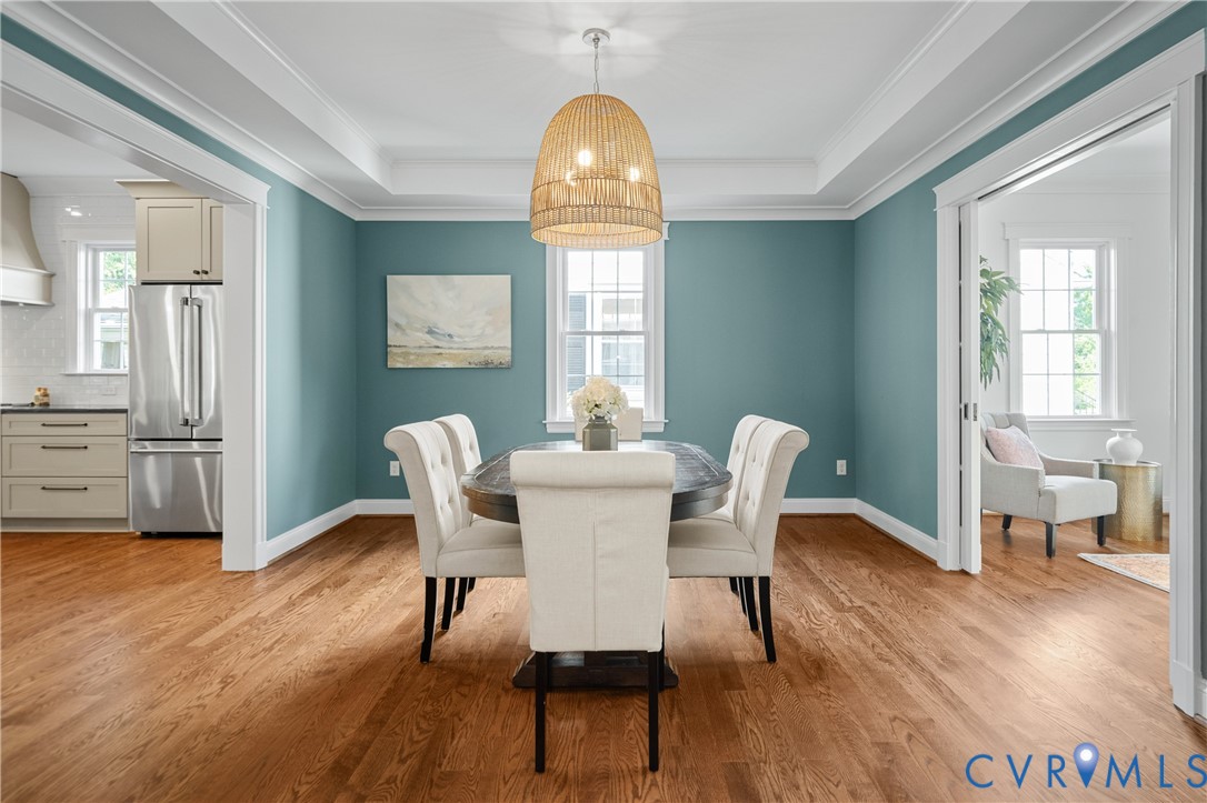 4705 Fitzhugh Avenue Richmond, VA 23230 - Photo 9 of 50 a view of a dining room with furniture window and wooden floor