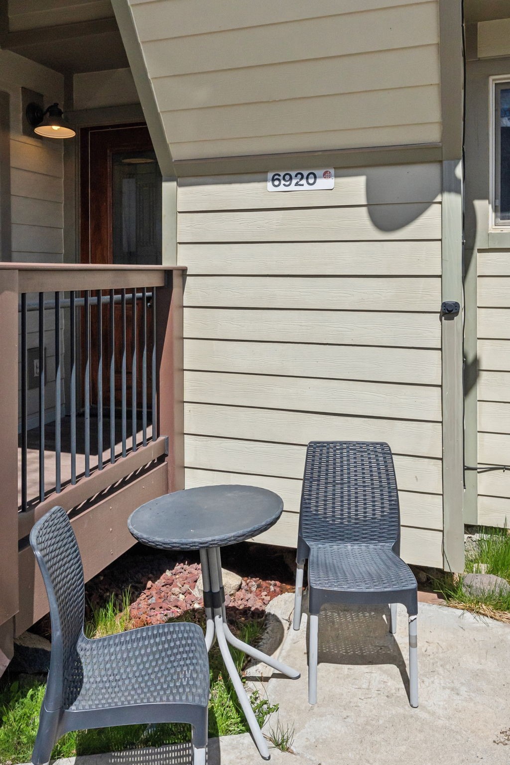 6920 Ryan Gulch Road, Unit 6920 Silverthorne, CO 80498 - Photo 41 of 48 Front Door patio area