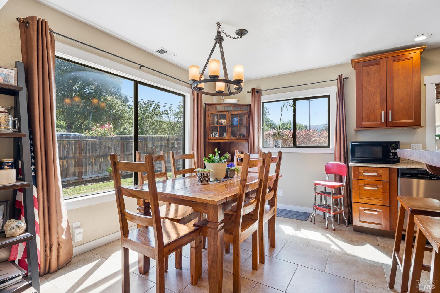 2260 Old River Road Ukiah, CA 95482 - Photo 14 of 29 a view of a dining room with furniture window and outside view