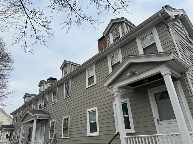 a view of a building with a window