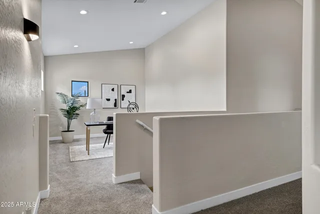 a view of a livingroom with furniture and a couch