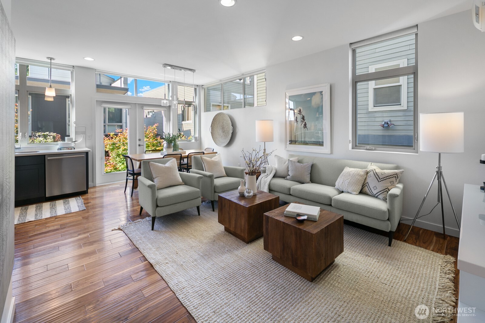 2808 14th Avenue West, Unit B Seattle, WA 98119 - Photo 8 of 39 a living room with furniture and wooden floor