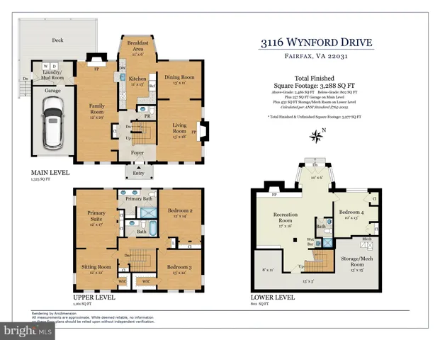 $5,500 | 3116 Wynford Drive, Fairfax, VA 22031